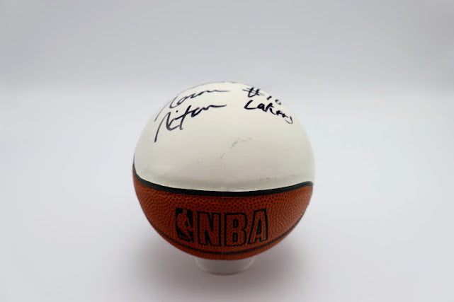 Norman Nixon Autographed mini basketball