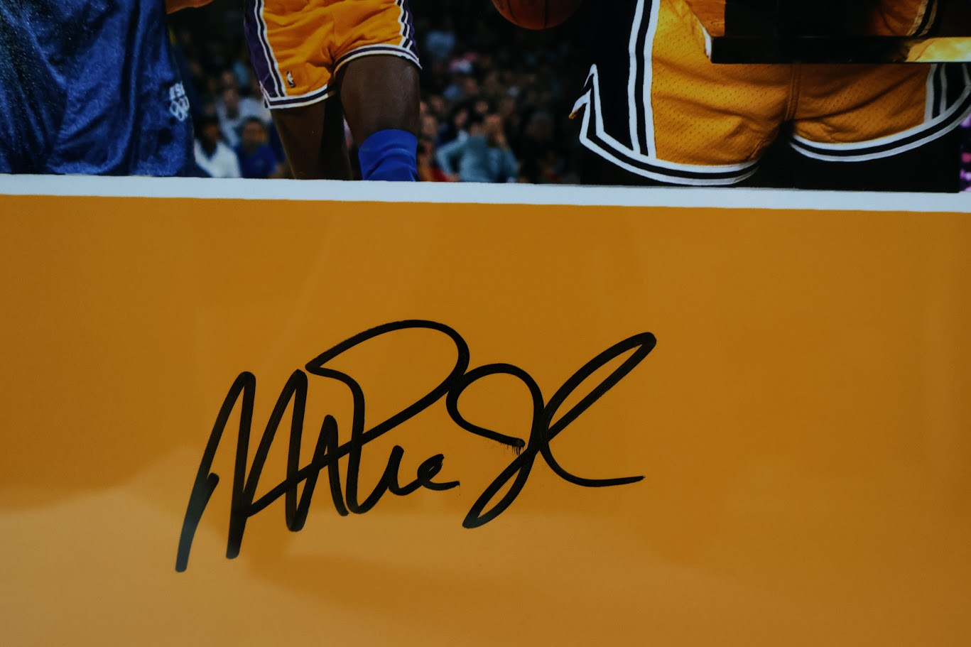 Magic Johnson Autographed 16x20 Photo Collage Framed Fanatics COA