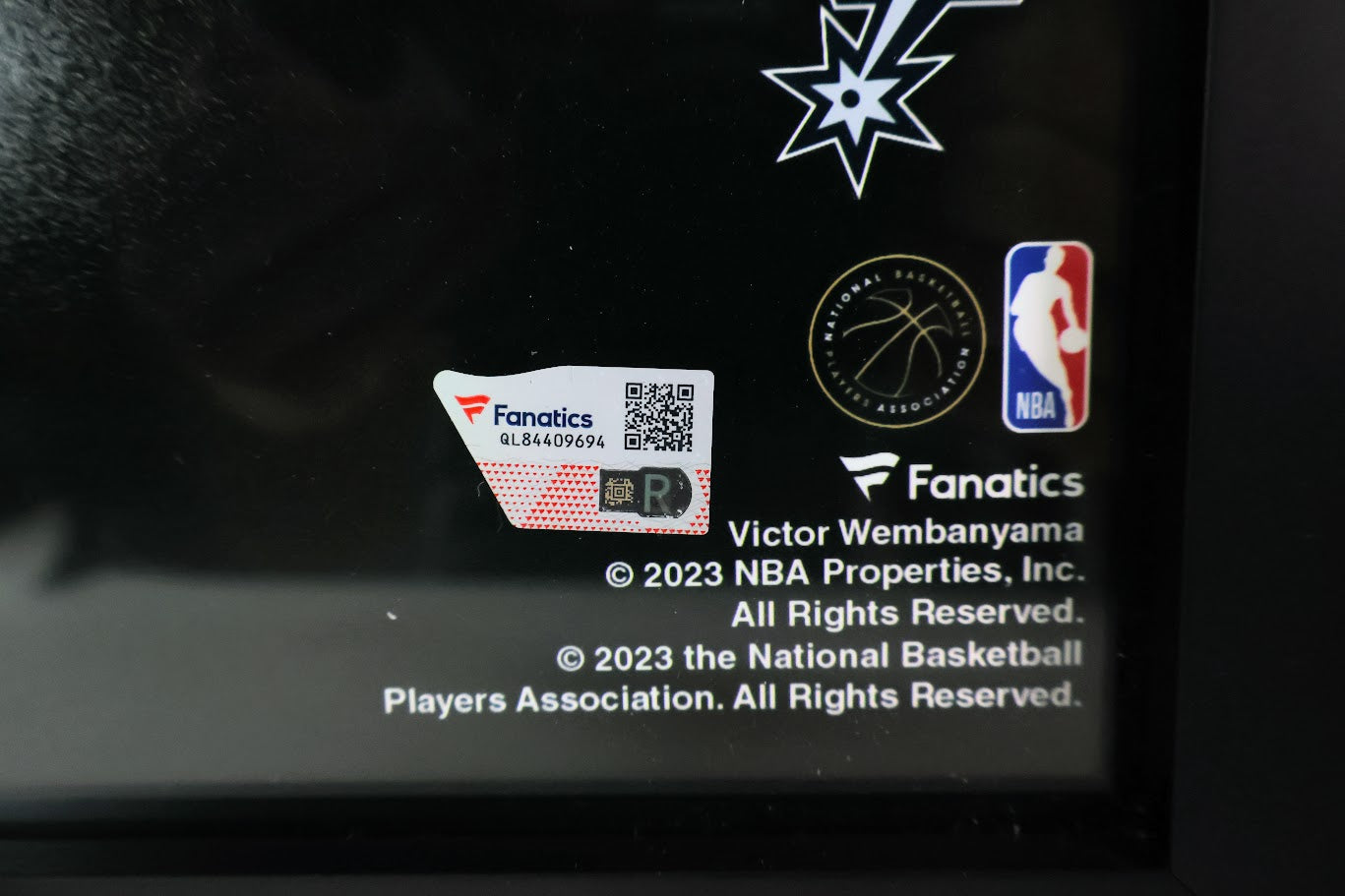 Victor Wembanyama Autographed 19.5x23.5 Photo Framed Fanatics COA