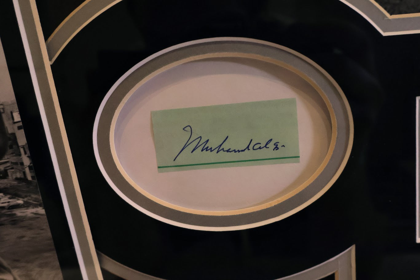 Muhammad Ali and Howard Cosell Autographs w/ Collage Framed JSA LOA