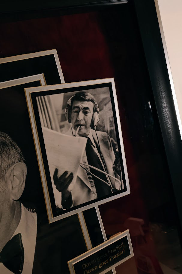 Muhammad Ali and Howard Cosell Autographs w/ Collage Framed JSA LOA