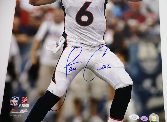 Jay Cutler Autographed 16x20 Photo White Jersey