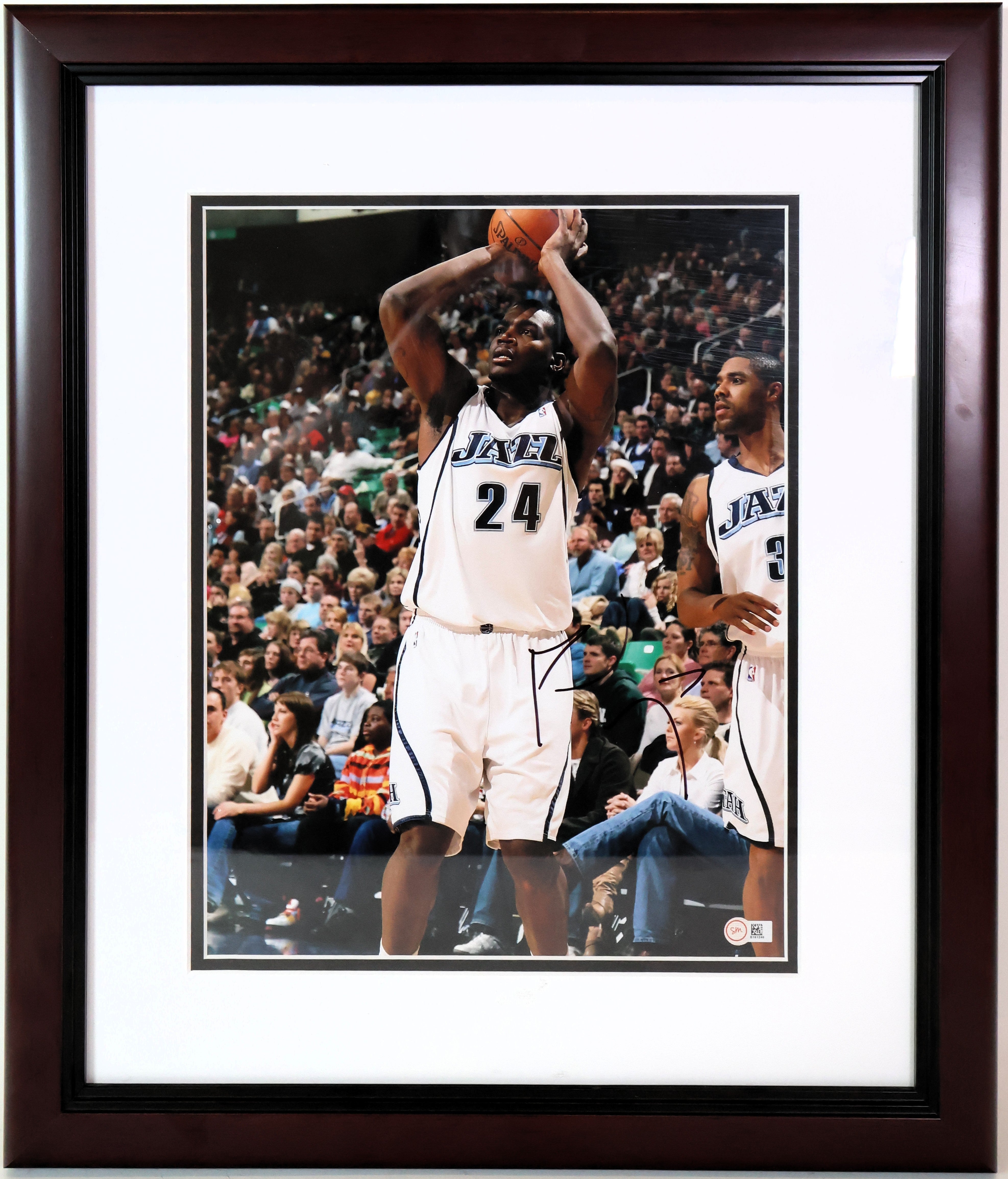 Paul Millsap Autographed 11x14 Photo Framed SM COA