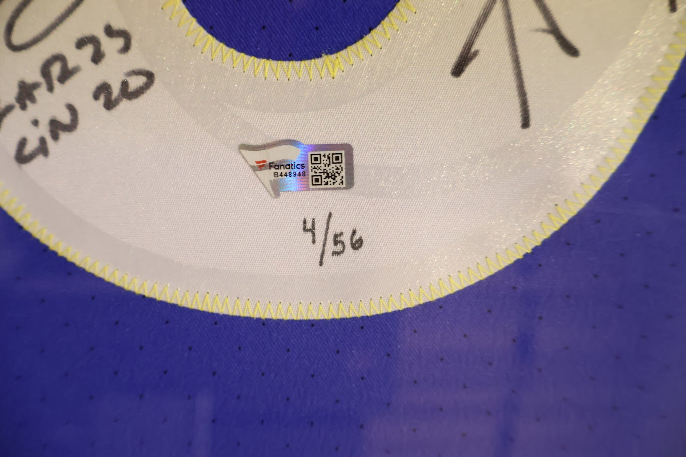 Matthew Stafford and Other Players Autographed Nike Los Angeles Rams Jersey w/ Inscriptions Framed Fanatics COA