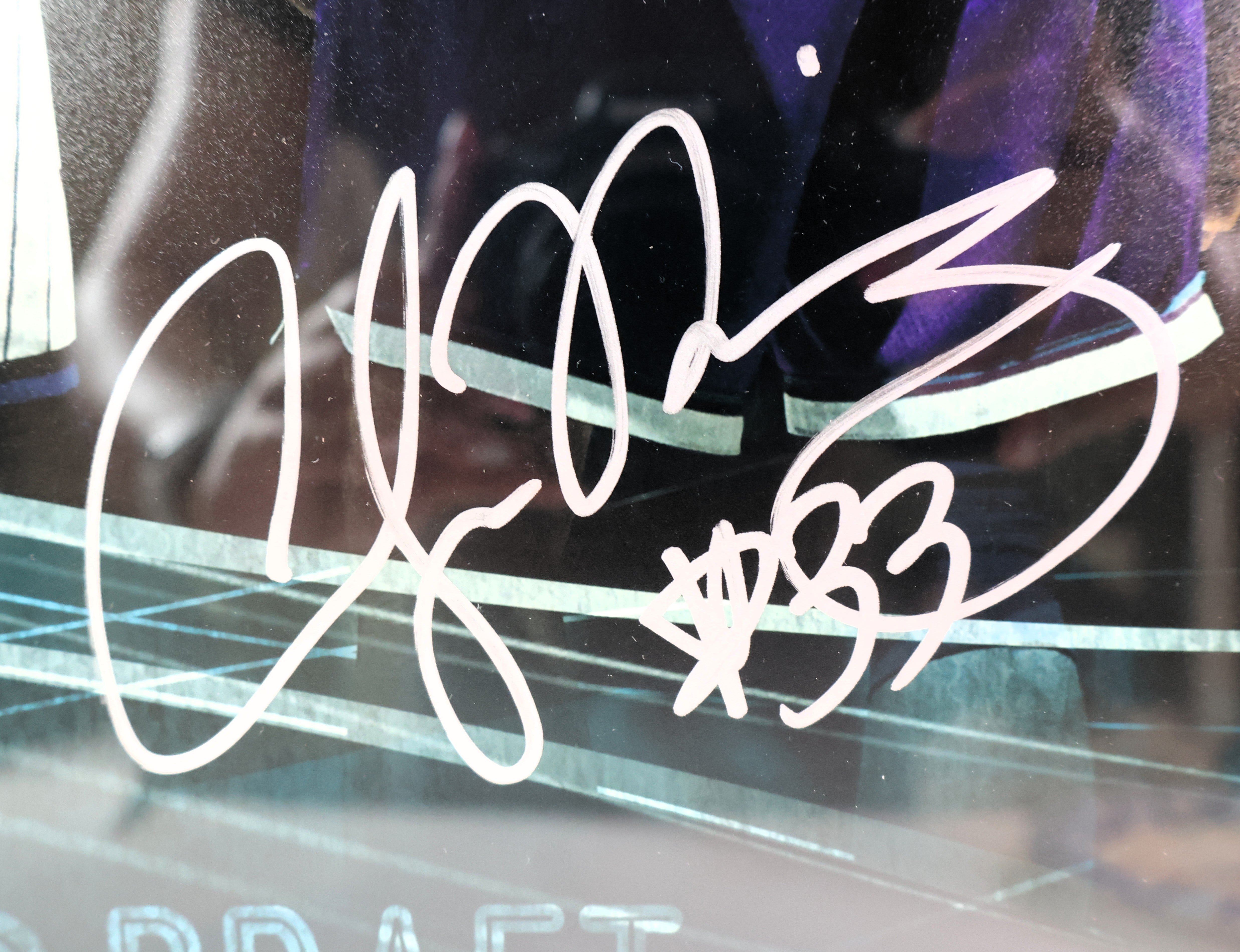 Alonzo Mourning Autographed 16x20 Photo w/ Shaq Framed UDA COA