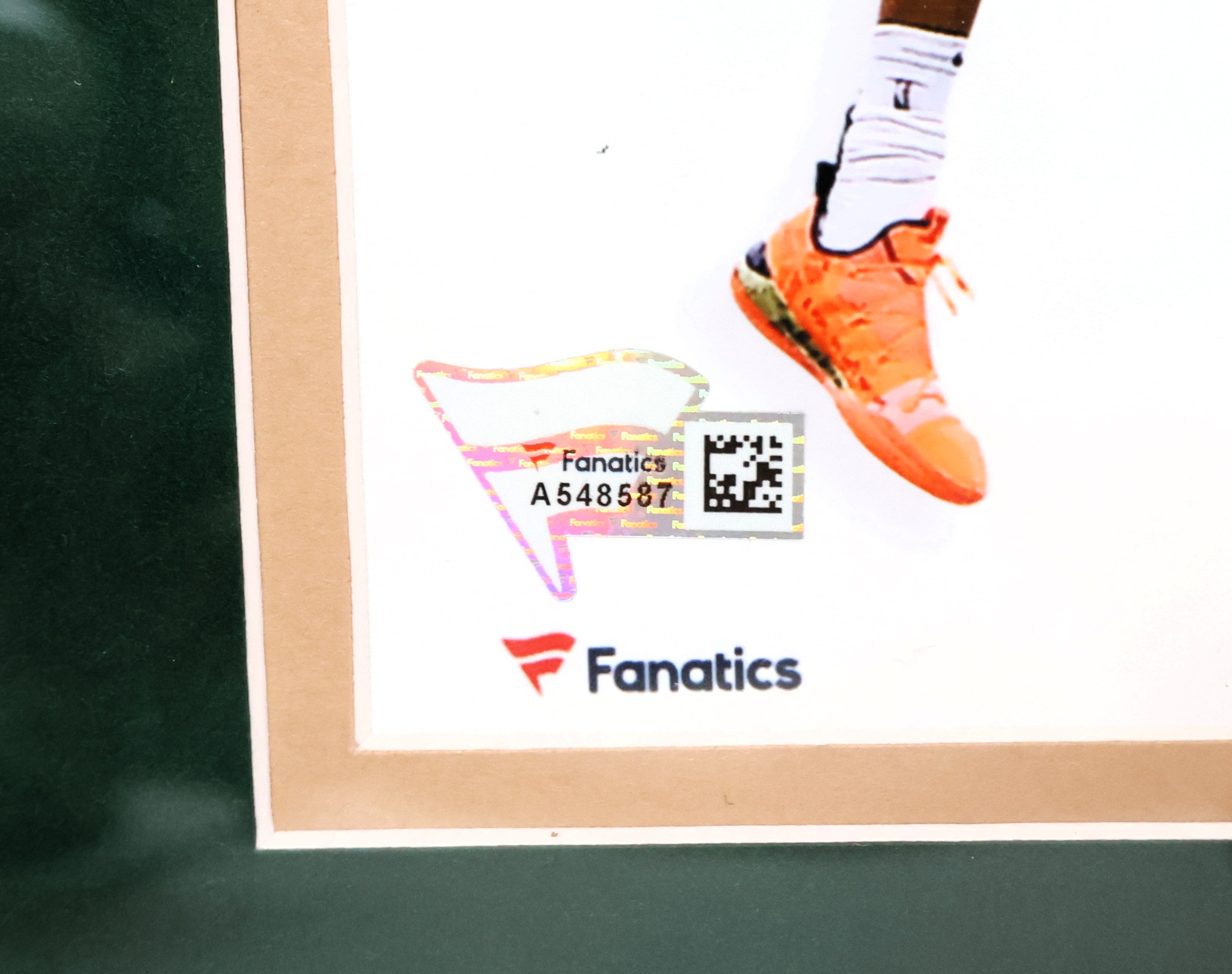 Giannis Antetokounmpo Autographed 30x10 Photo Framed Fanatics COA