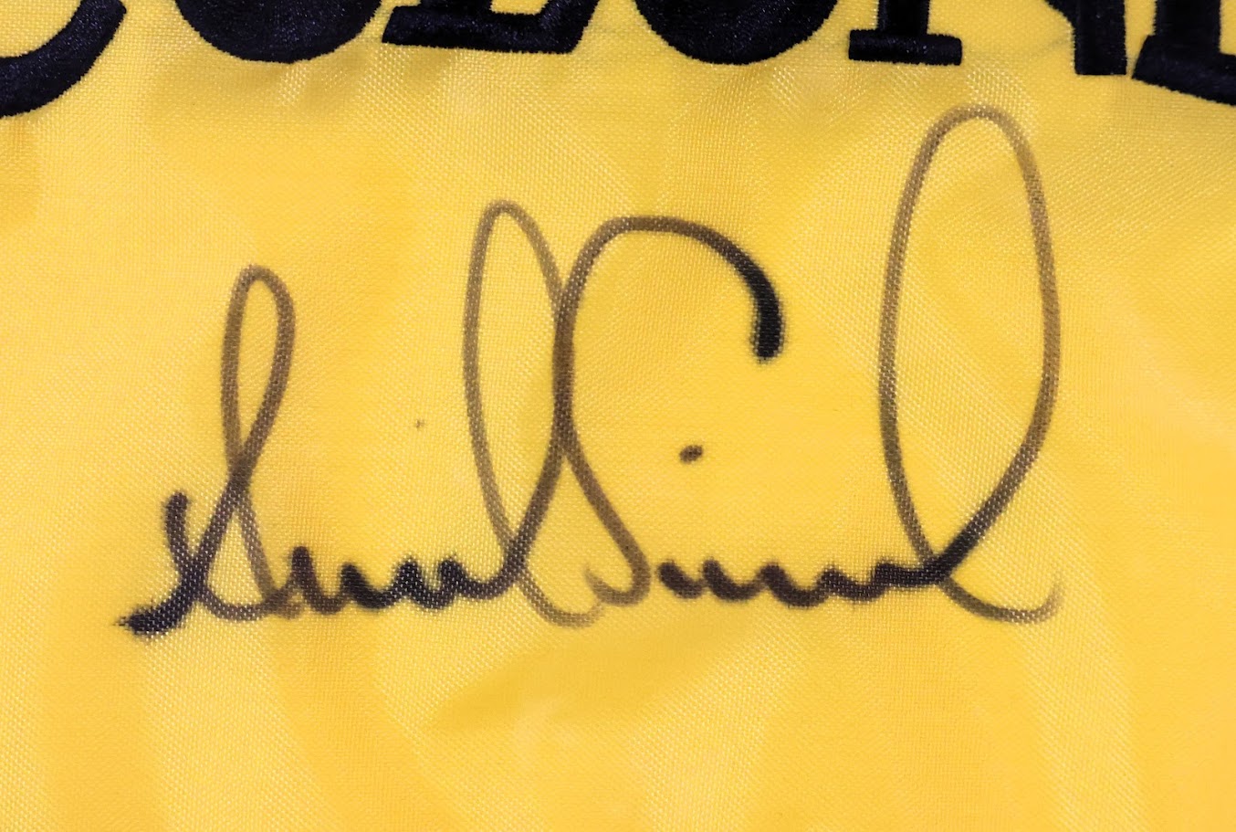 Annika Sorenstam Autographed Colonial Flag Framed UDA COA