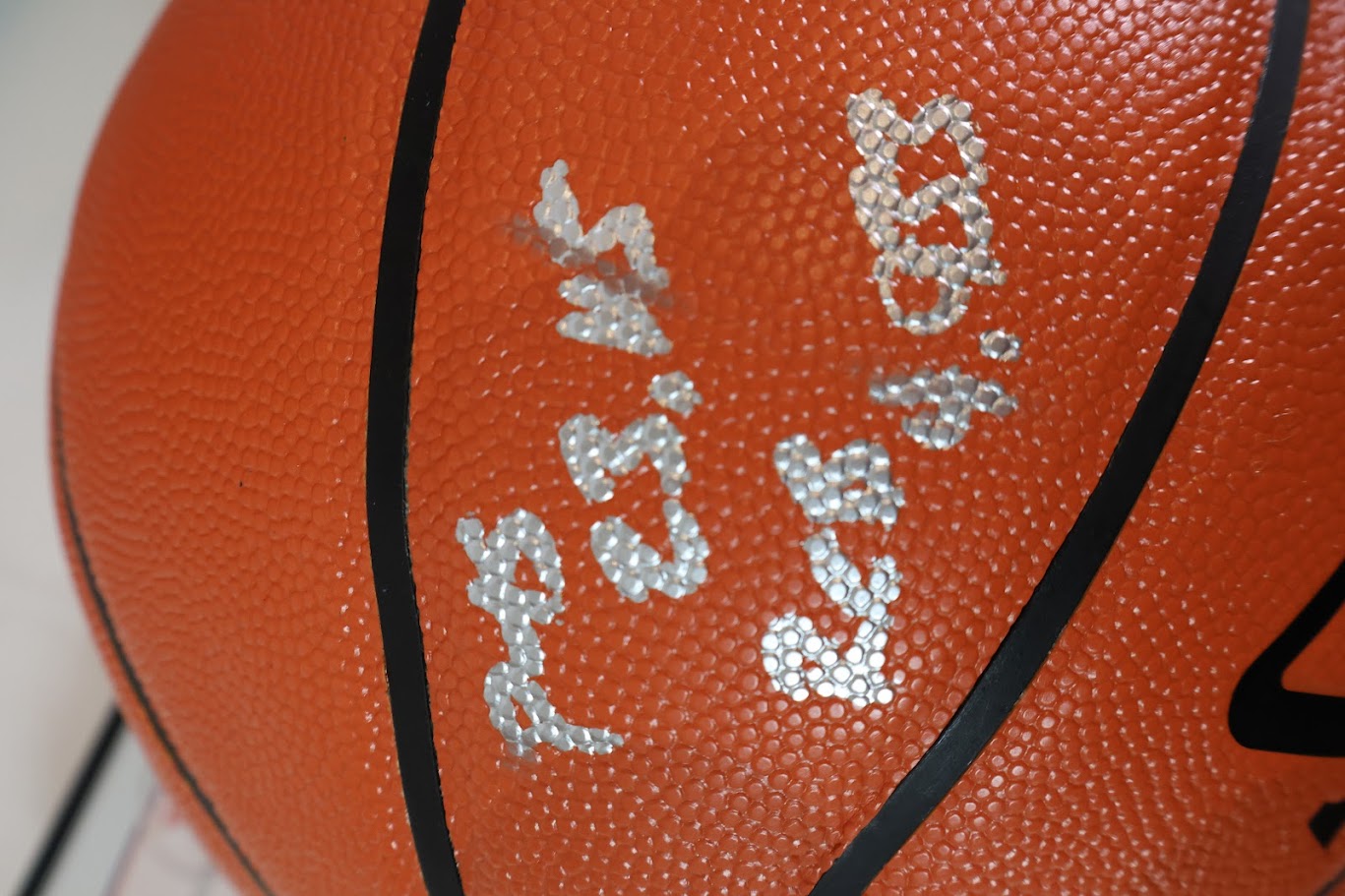 Dwayne Wade Autographed Spalding Basketball w/ Inscriptions and w/ Case Fanatics COA