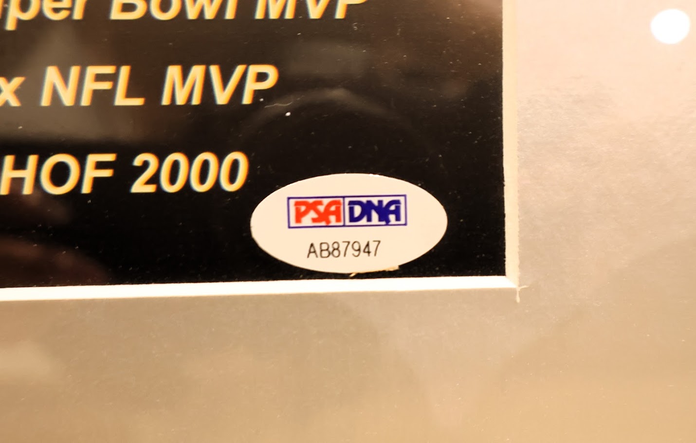 Joe Montana Autographed 8x10 Photo Framed - Joe Cool 49ers Legend PSA/DNA COA