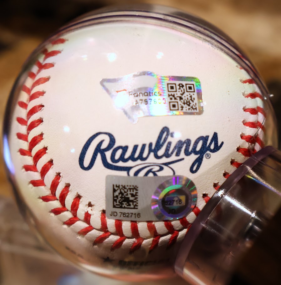 Albert Pujols Autographed Rawlings Baseball Inscribed NL MVPs and Case and Card Fanatics COA