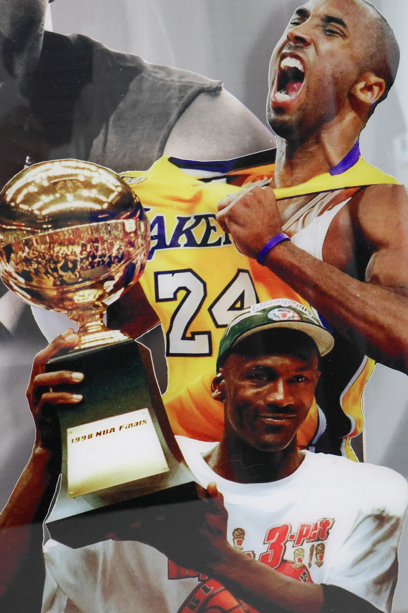 Michael Jordan & Kobe Bryant Laser Engraved Signature "Be Legendary" Frame