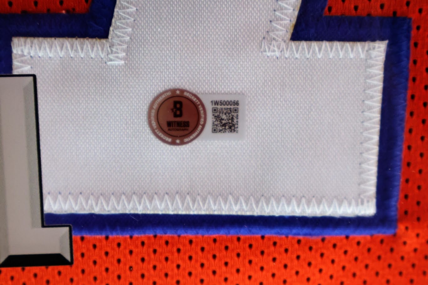 Karl Mecklenburg Autographed Denver Broncos Orange Custom Jersey Lighted Framed Beckett COA