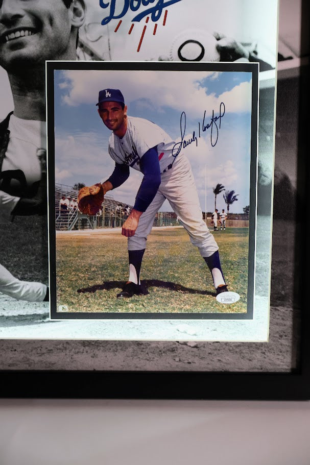 Sandy Koufax Autographed 8x10 Photo With Lighted 3D Frame JSA COA - Latitude Sports Marketing