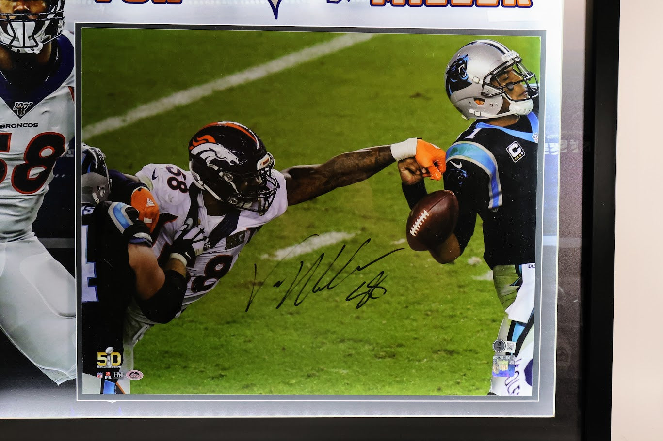 Von Miller Autographed 16x20 SB 50 Photo Lighted Framed Beckett COA