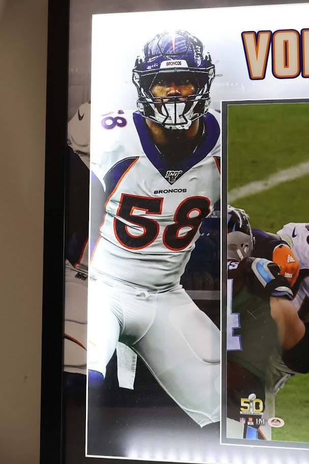 Von Miller Autographed 16x20 SB 50 Photo Lighted Framed Beckett COA