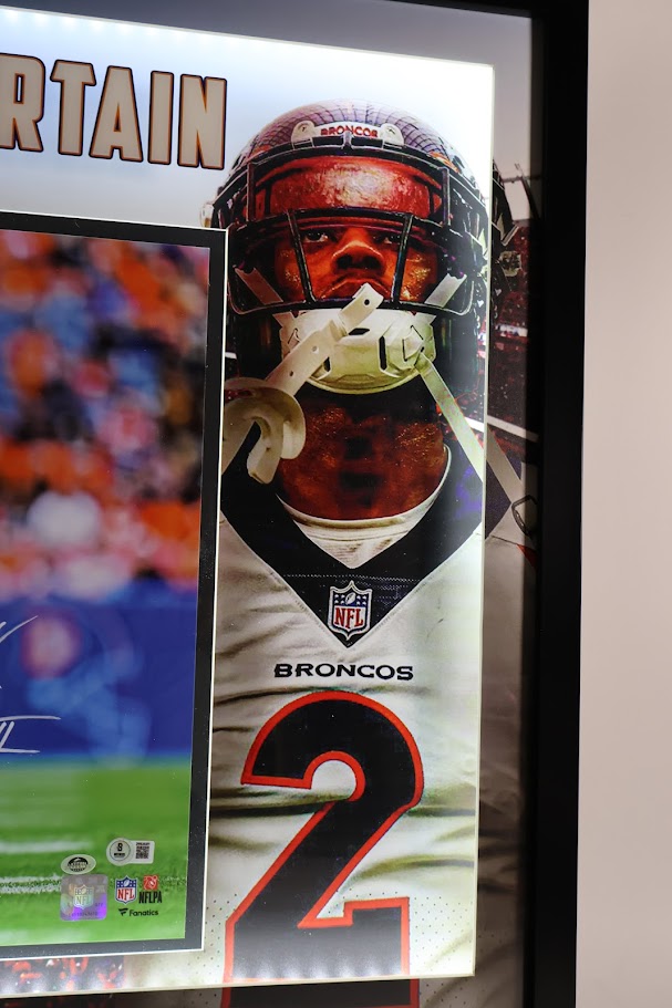 Patrick Surtain II Autographed 16x20 Photo Crouching Lighted Framed Beckett COA