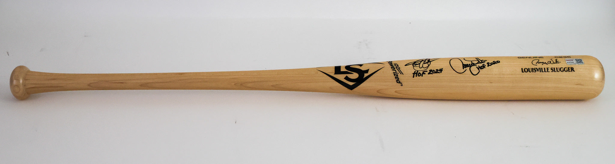 Todd Helton "HOF 2024" & Larry Walker "HOF 2020" Signed Louisville Slugger Baseball Bat (Tristar COA)