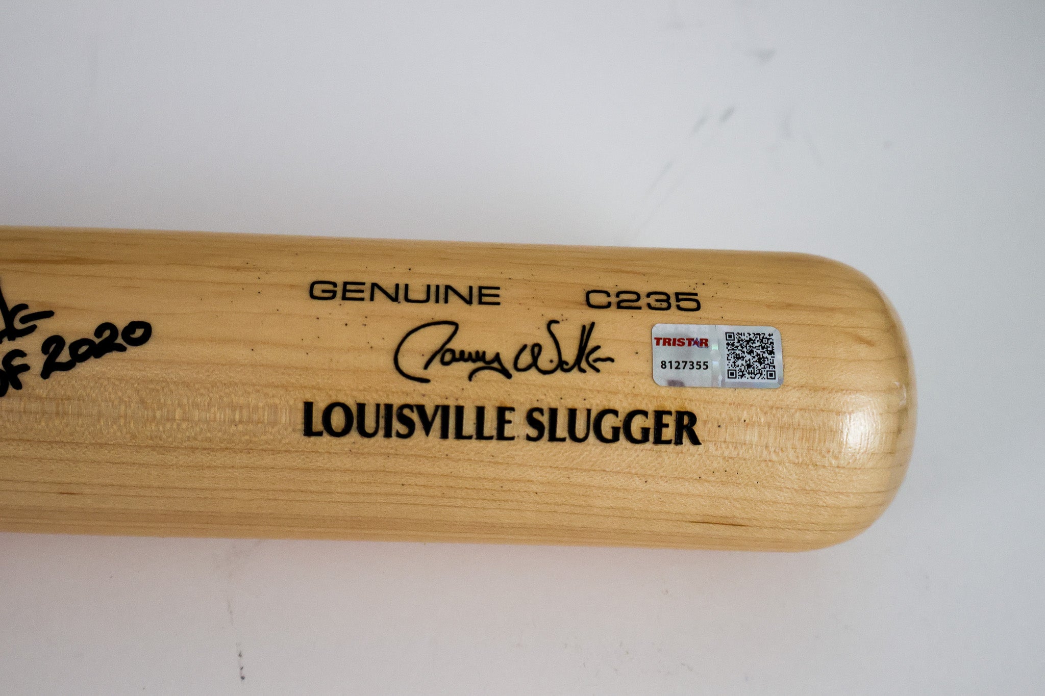 Todd Helton "HOF 2024" & Larry Walker "HOF 2020" Signed Louisville Slugger Baseball Bat (Tristar COA)