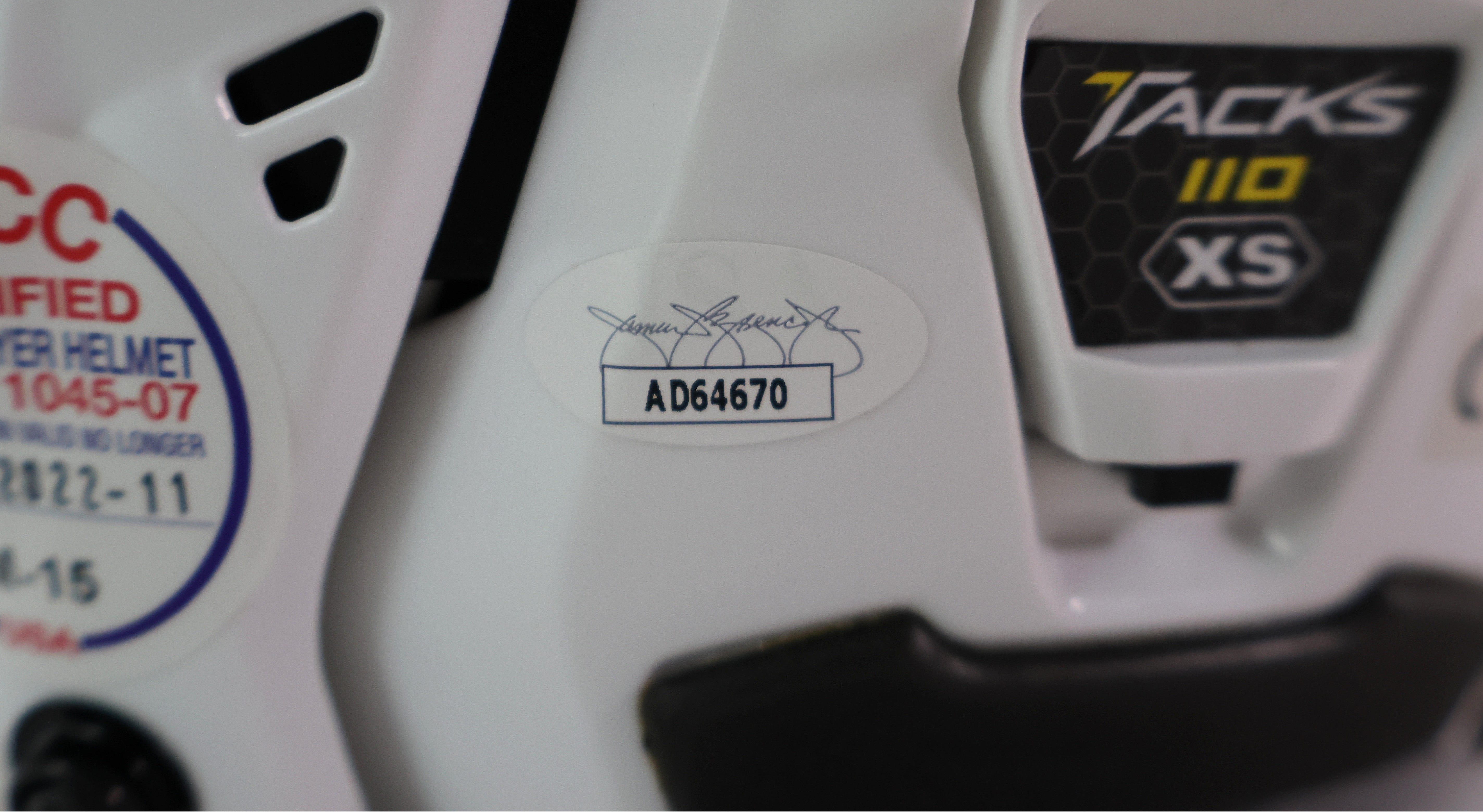 Joe Sakic Autographed/Inscribed  "HOF 2012" Colorado Avalanche CCM Helmet