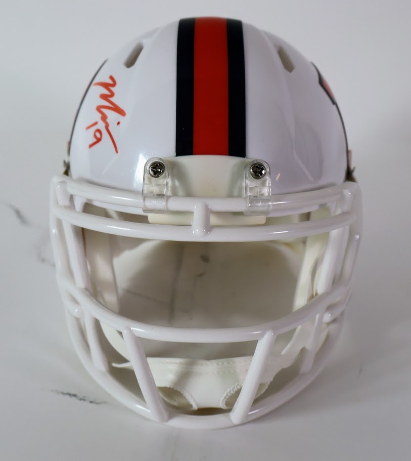 Marvin Mims Autographed Denver Broncos Snowcapped Mini Helmet Beckett COA