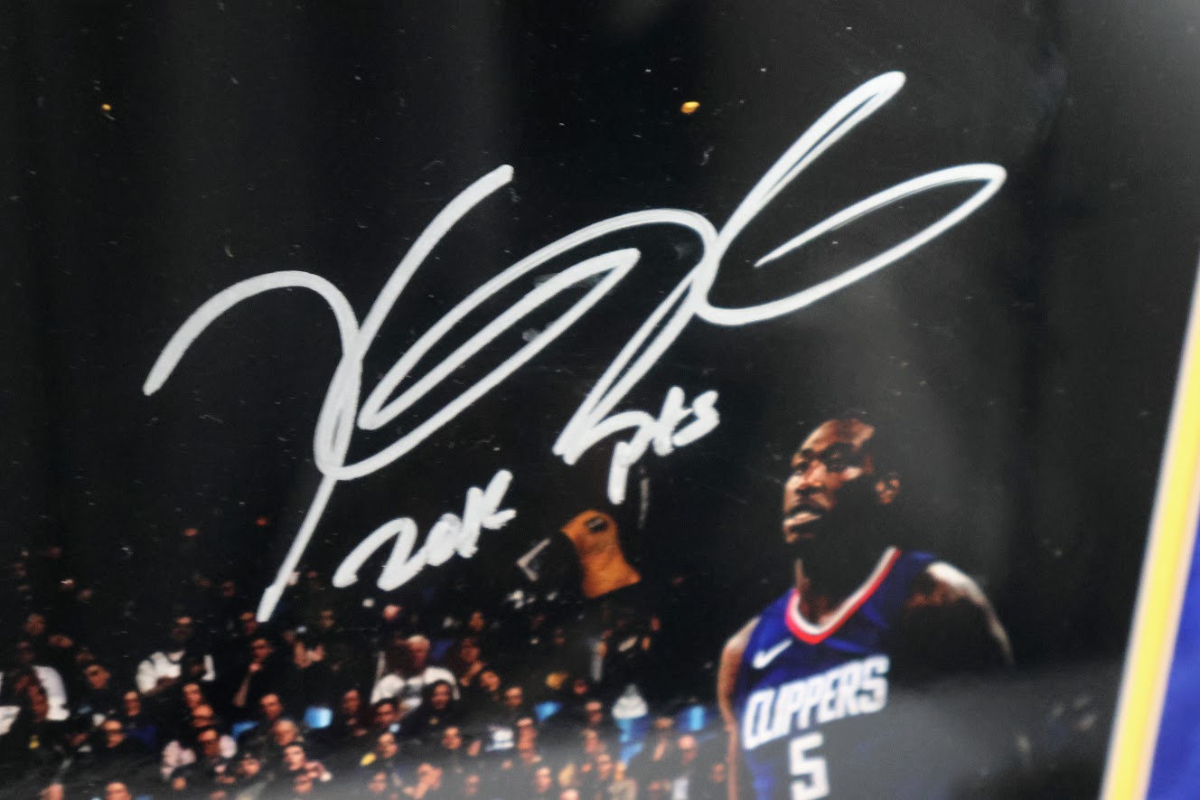 Kevin Durant Signed Warriors 16x20 Photo Inscribed Framed Limited #1-20 Fanatics and Panini Hologram