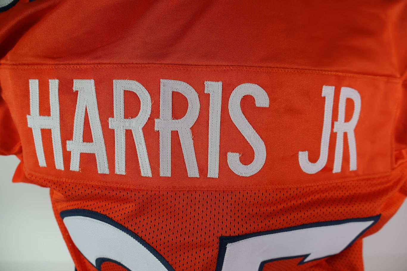Chris Harris Jr. Autographed Denver Broncos Custom Orange Jersey Beckett COA
