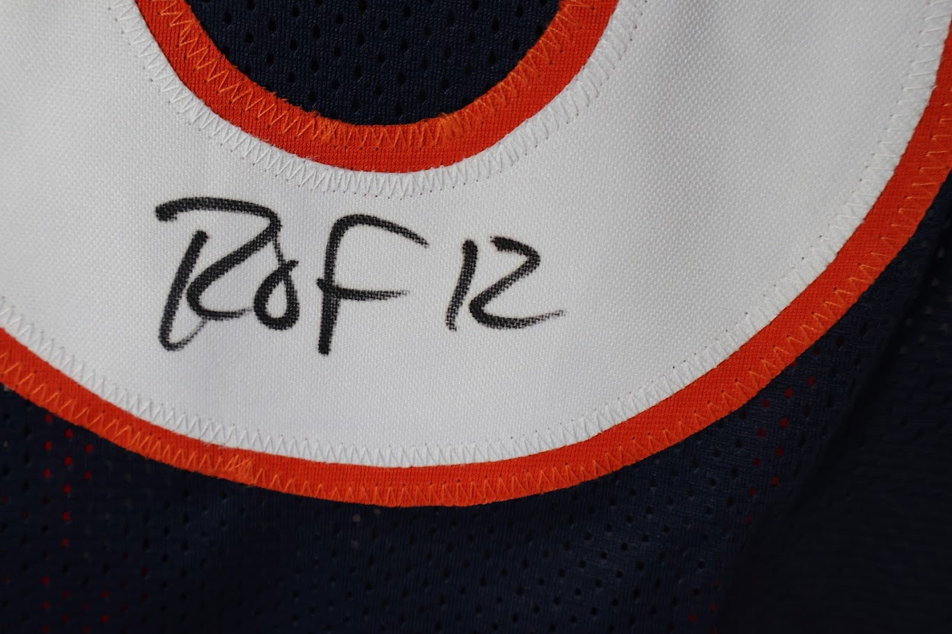 Rod Smith Autographed Denver Broncos Custom Navy Jersey w/ ROF Inscription Beckett COA