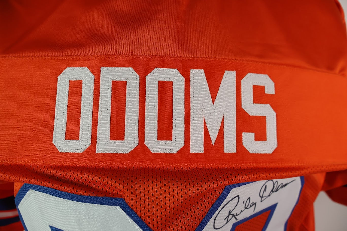 Riley Odoms Autographed Denver Broncos Custom Orange Jersey w/ 2 Inscriptions RMM COA