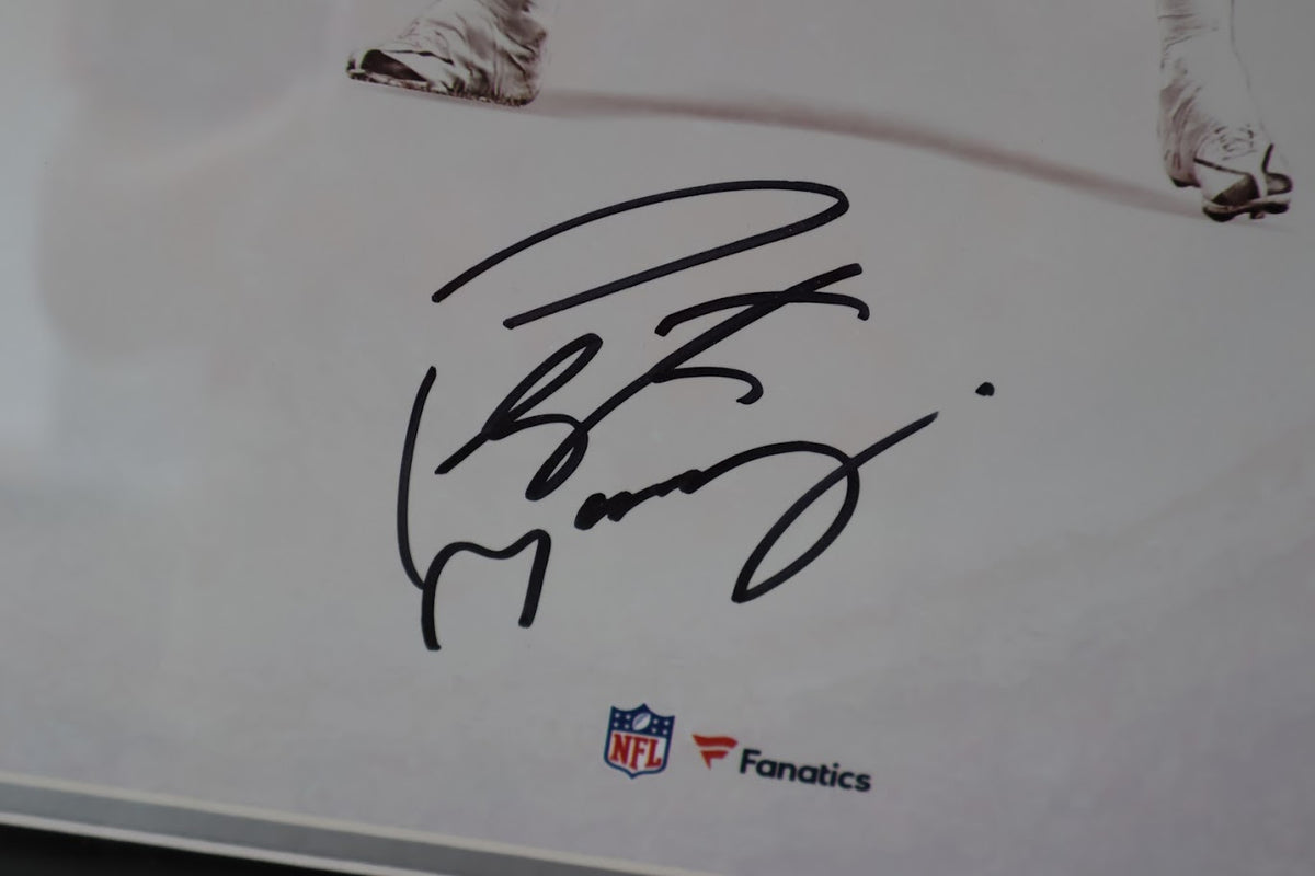 Manning Family Autographed 16x20 Photo - Archie, Eli & Peyton Deluxe Framed Fanatics COA - Latitude Sports Marketing