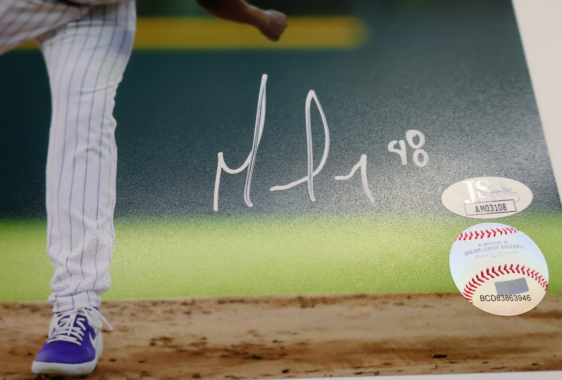 German Marquez Signed Rockies 8x10 Photo (JSA)