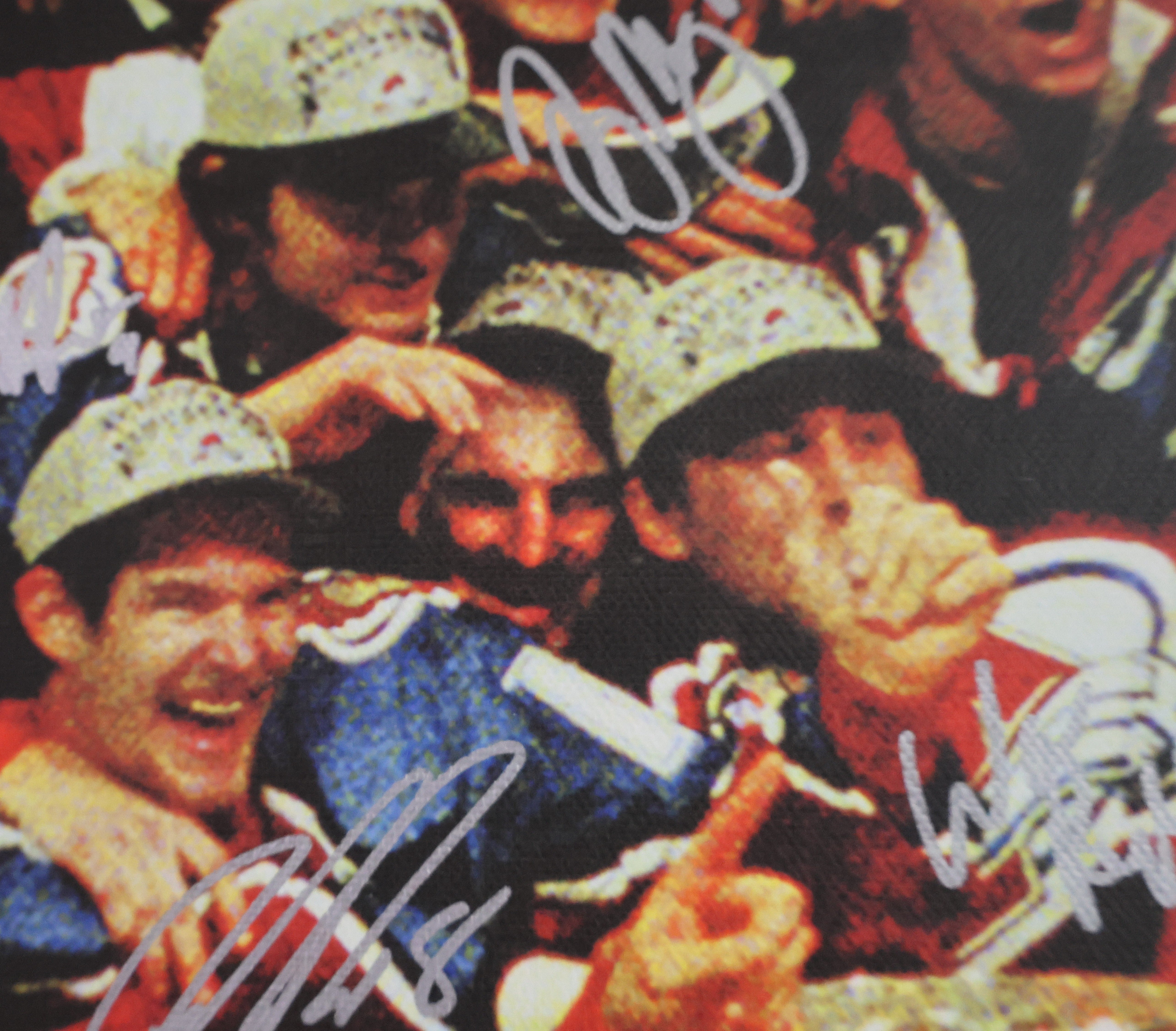 Colorado Avalanche 1996 Stanley Cup Champs Team Signed 38"x26" Canvas Photo/Collage by Stephen Holland