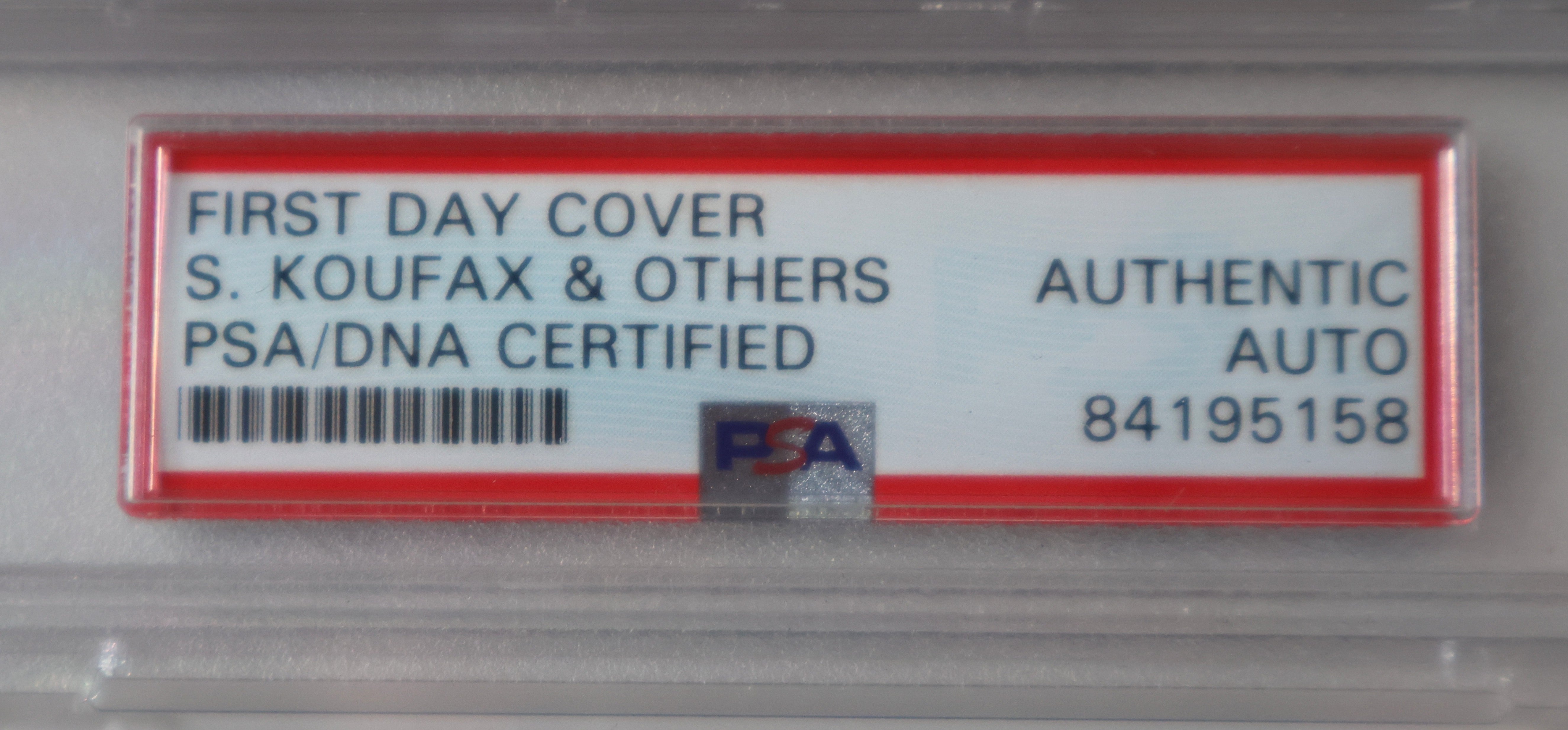 Jackie Robinson First Day Cover Cachet - Signed by Sandy Koufax, Duke Snider, Billy Herman, Pee Wee Reese, Don Drysdale