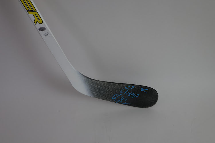 Artturi Lehkonen Signed Fisher Hockey Stick - '22 SC Champ' Inscription JSA Certified