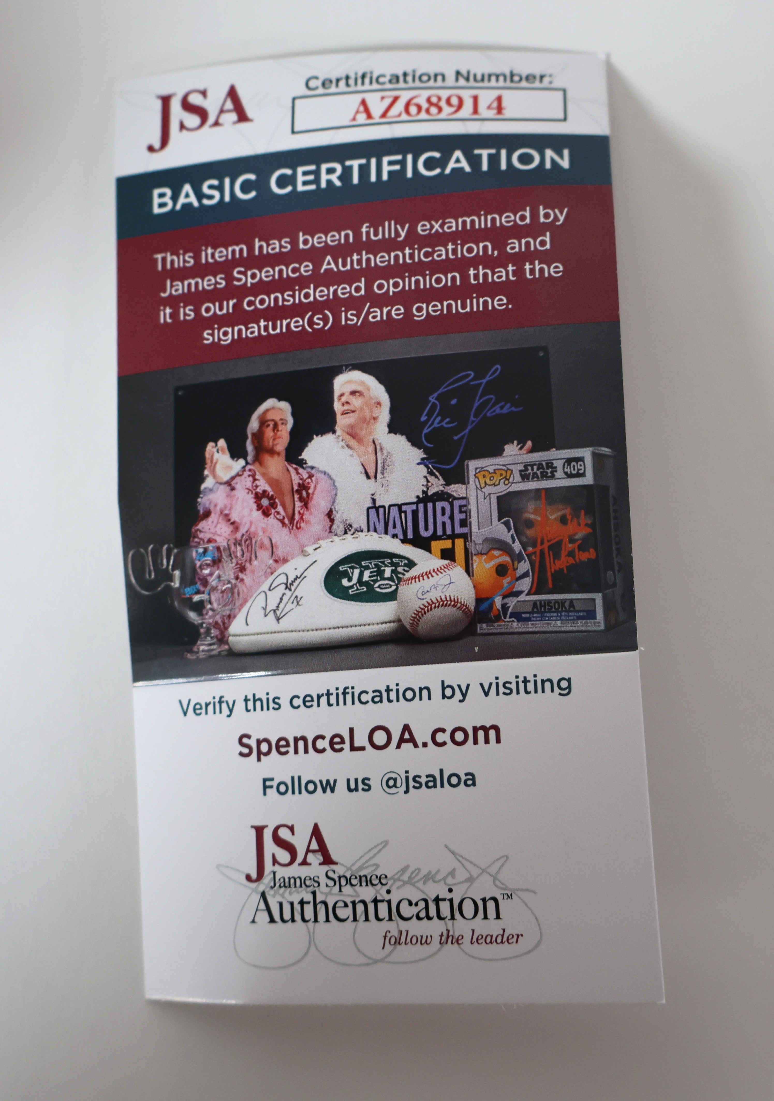 Dante Bichette & Walt Weiss Autographed Official National League Baseball - JSA COA