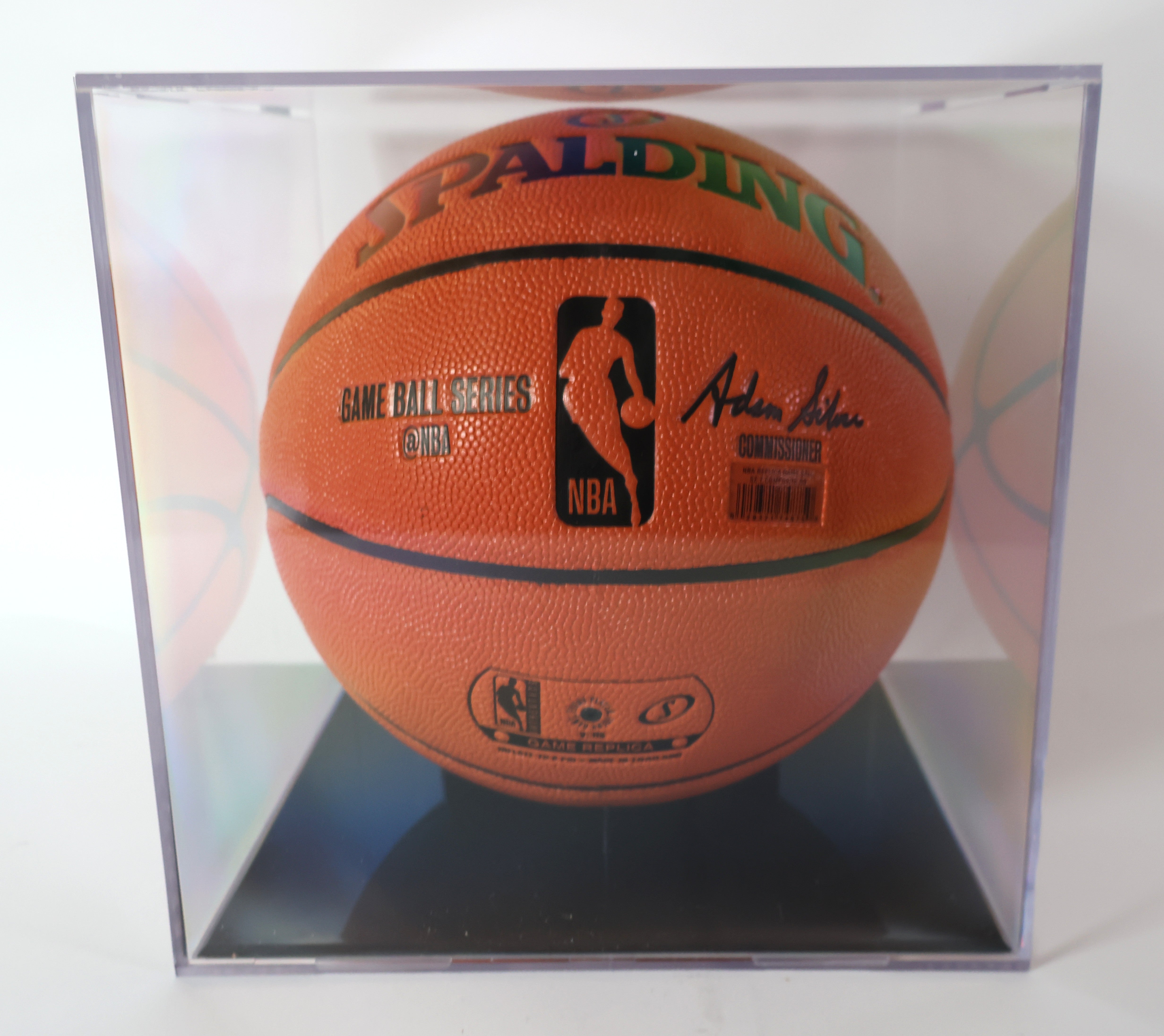 Miles Bridges Autographed Spalding Basketball - with Display Case & Nameplate - UDA COA