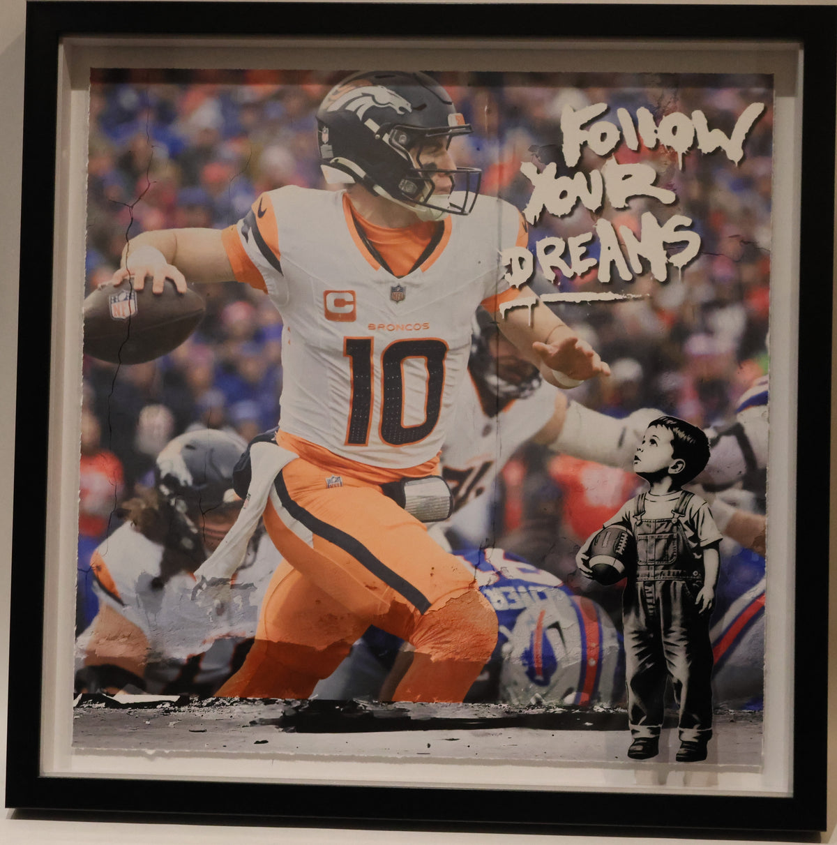 Bo Nix "Follow Your Dreams" Denver Broncos Photo Framed
