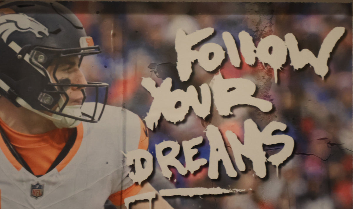 Bo Nix "Follow Your Dreams" Denver Broncos Photo Framed