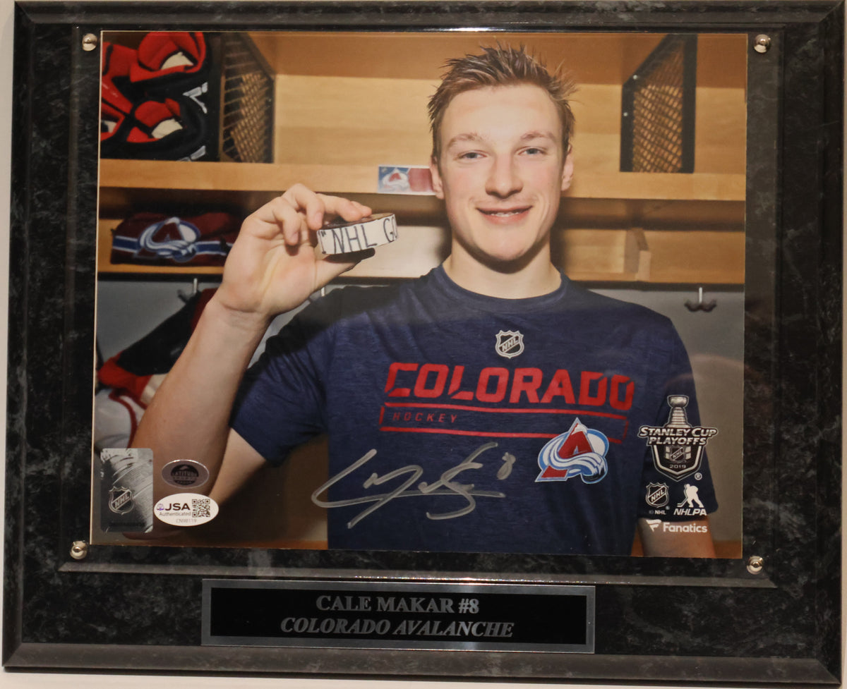 Cale Makar Autographed Colorado Avalanche 8x10 Framed Photo - JSA COA