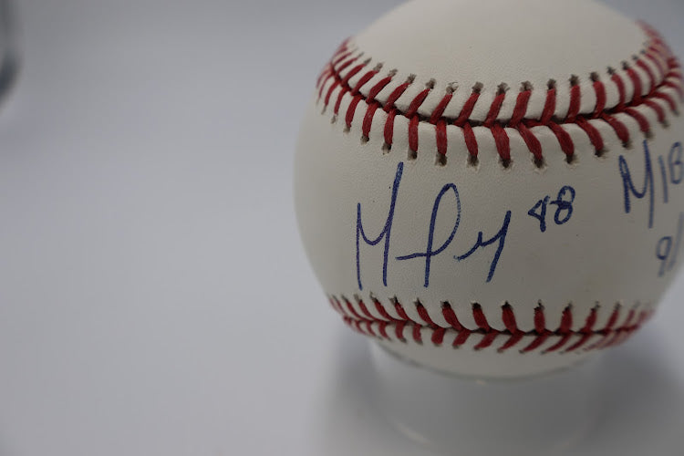 German Marquez Autographed MLB Baseball Inscribed "MLB Debut 9-18-16" JSA Hologram