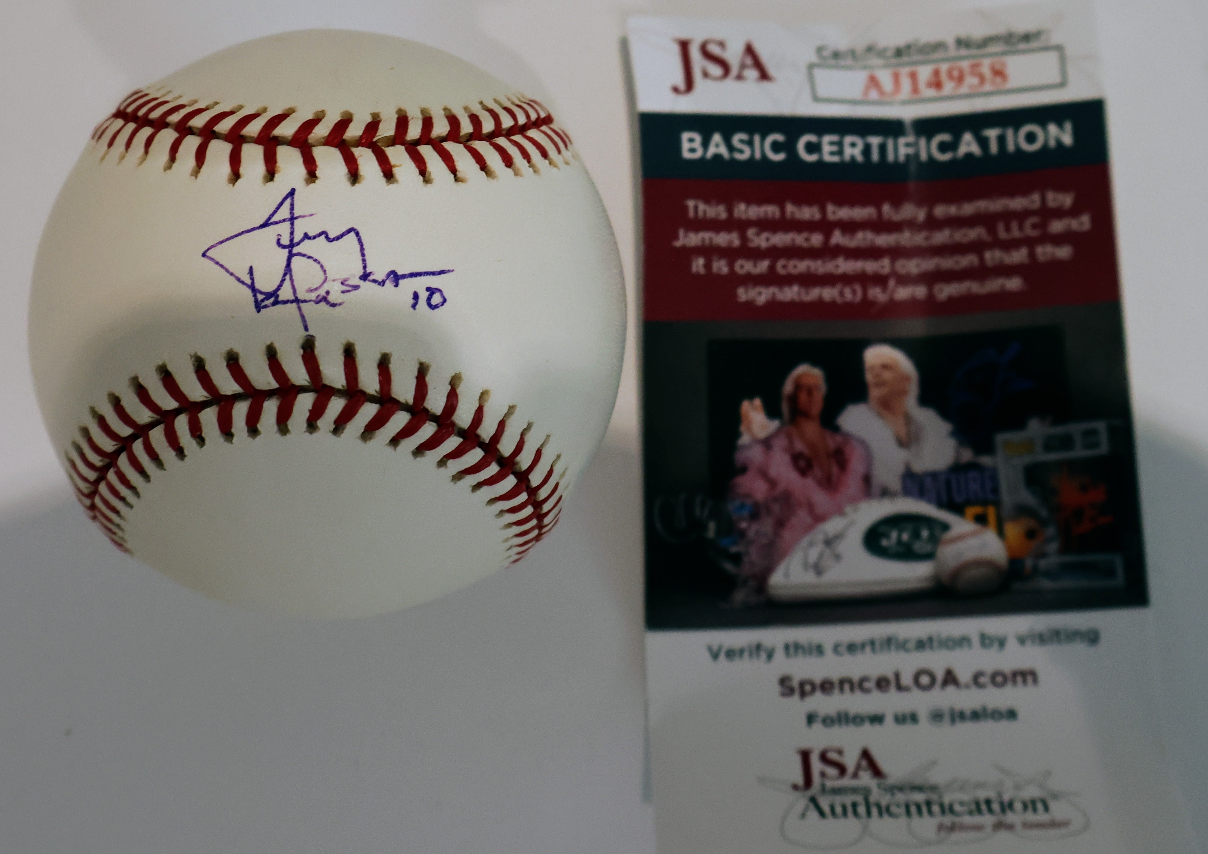Tony LaRussa Autographed Baseball JSA COA
