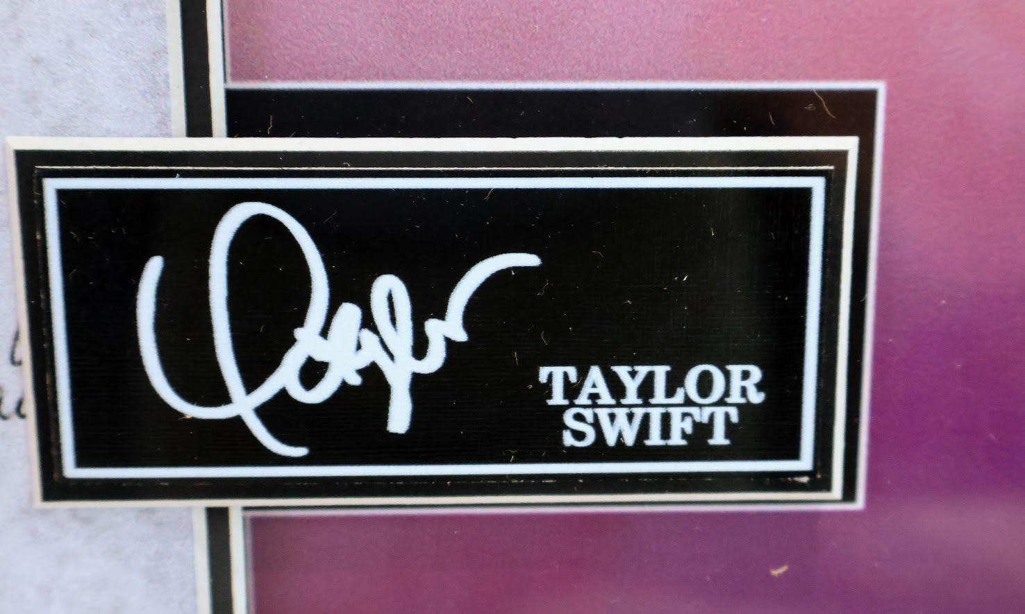 Taylor Swift Lazer engraved Signature Photo with "Commemorative Handwritten Lyrics" (Charity) - Latitude Sports Marketing