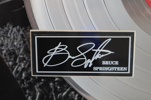 Bruce Springsteen "The Boss" Laser Engraved Signature 28.5x28.5
