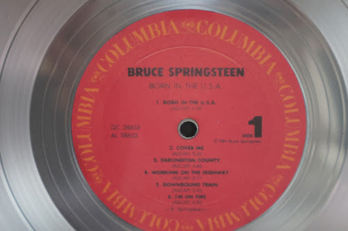 Bruce Springsteen "The Boss" Laser Engraved Signature 28.5x28.5