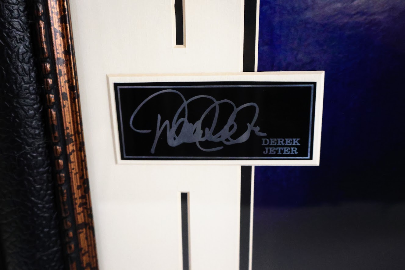 Derek Jeter Laser Engraved Signature with Inspirational Quote - Yankees Hall of Fame Collectible - Latitude Sports Marketing