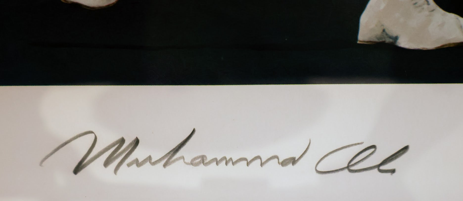 Muhammad Ali Autographed 32x26 Framed Photo - PSA/DNA LOA & Sports Memorabilia COA