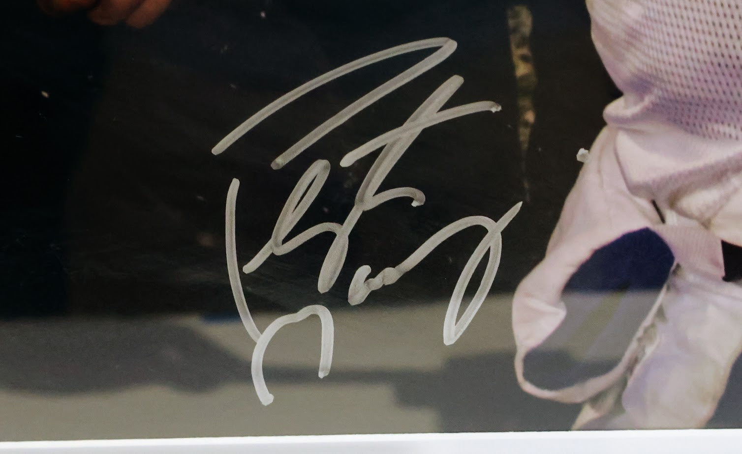 Tom Brady & Peyton Manning Autographed Patriots/Colts Handshake 16x20 Framed 23x27 Photo - (Fanatics & TriStar COAs)