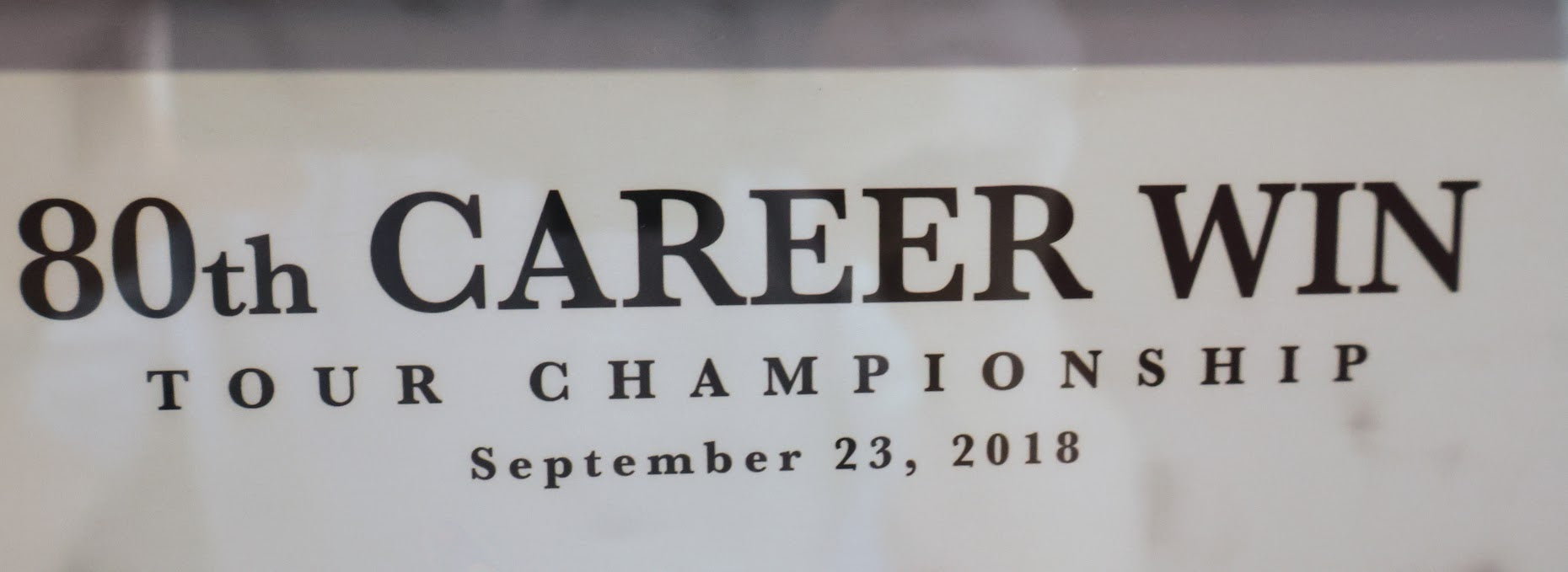 Tiger Woods Autographed 80th Career win & Tour Championship Framed Photo Collage - Upper Deck & Fanatics COAs