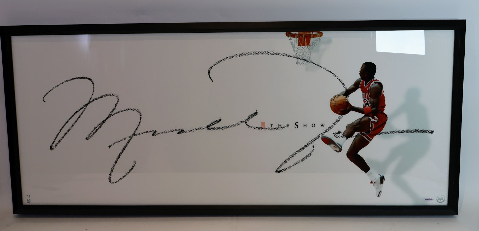 Michael Jordan "The Show" Autographed and Framed Photo - James Spence Letter Pending/Upper Deck Hologram