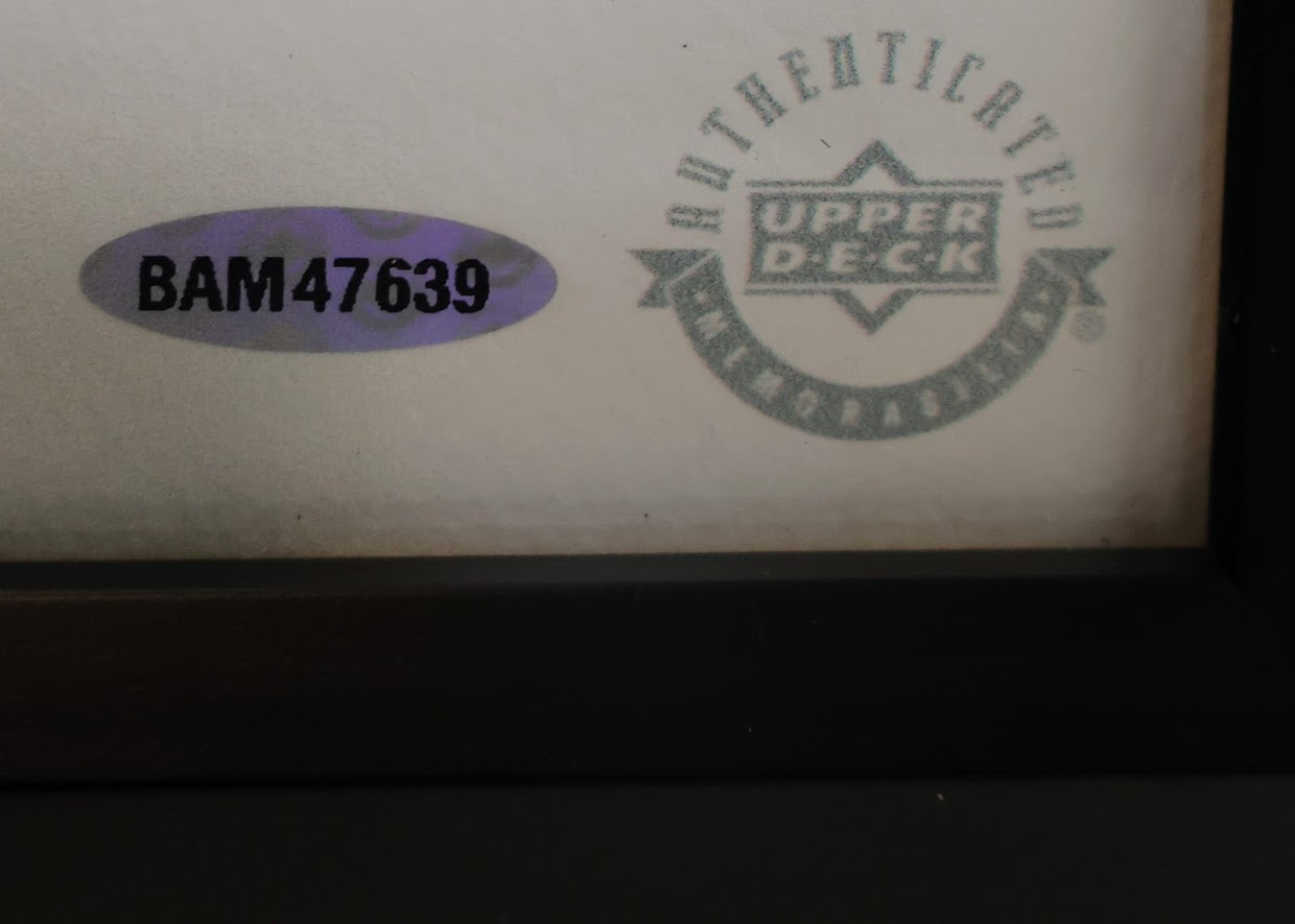 Michael Jordan "The Show" Autographed and Framed Photo - James Spence Letter Pending/Upper Deck Hologram