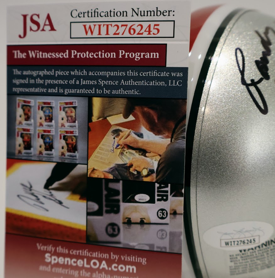 Randy Gradishar Autographed Ohio State Riddle Mini Helmet with Replica Helmet Decals - Beckett